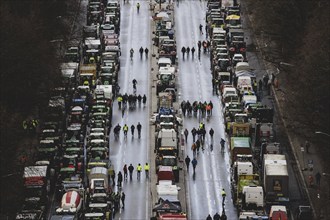 Road blockades, taken as part of the farmers' protests in Berlin, 15 January 2024. 10, 000