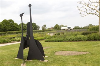 Hauser and Wirth art gallery, restaurant and garden, Durslade Farm, Bruton, Somerset, England, UK,