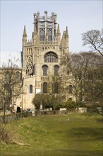 The octagonal Lantern tower of Ely cathedral, Cambridgeshire, England, United Kingdom, Europe