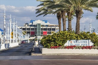 The St. Petersburg Pier contains an aquarium, shops and restaurants in downtown St. Petersburg,