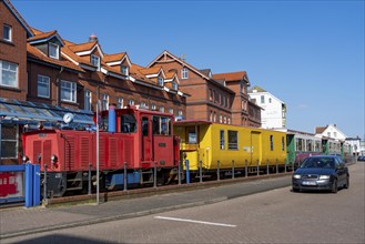 Borkumer Kleinbahn, island railway, connects the ferry harbour with the island railway station,