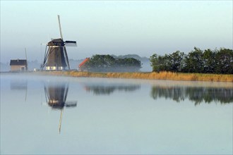 Windmill in North Holland, Texel, Noordholland, Holland