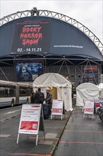 Corona test centre of the city of Cologne, at the main railway station in Cologne, Musical Dome,