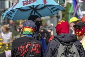 Demonstration against the AFD party conference in Essen, several tens of thousands of demonstrators