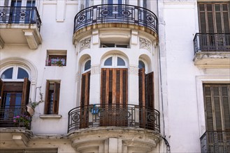 Uruguay, Montevideo streets and architecture in historic city center famous tourist attraction,