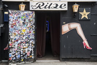 Sex Bar, Reeperbahn, St. Pauli, Hamburg, Germany, Europe