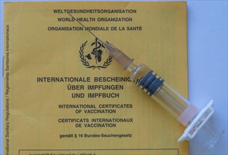 Vaccination book, proof of vaccinations, international document based on WHO recommendations,