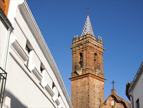 Neoclassical church Iglesia Espiritu Santo, Fuenteheridos village, Sierra de Aracena, Huelva