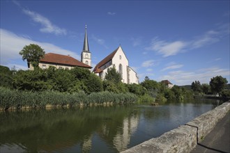 Baptista St John the Baptist Church, Lake, Hammelburg, Lower Franconia, Franconia, Bavaria,