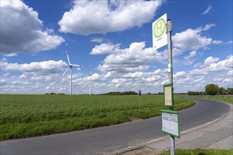 Local transport in the countryside, line 299, 4 stops on weekdays, bus stop Nierleistraße, Dorsten,