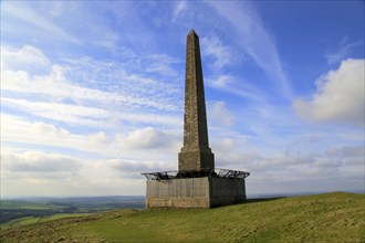 Historic Lansdowne monument, Cherhill, Wiltshire, England, UK