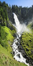 Stäubifall, 100 m, Alp Aesch, Uri, Switzerland, Europe