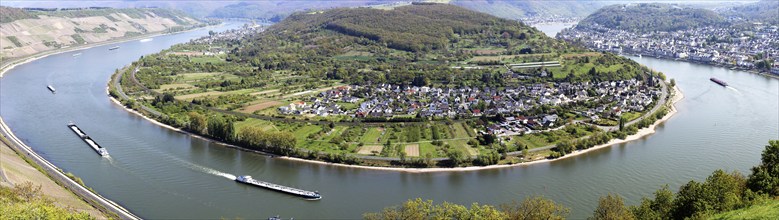 The Rhine bend near Boppard, Rhineland-Palatinate