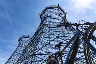 Cycling in the Ruhr area, at the Zollverein Coal Mine Industrial Complex World Heritage Site,