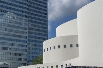 The theatre, after renovation, shortly in front of reopening, Düsseldorf, North Rhine-Westphalia,