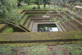 UNESCO World Heritage Site, the ancient city of Polonnaruwa, Sri Lanka, Asia, bathing pool building