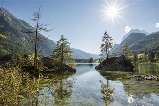 Hintersee, Ramsau, Berchtesgaden National Park, Berchtesgadener Land, Upper Bavaria, Bavaria,