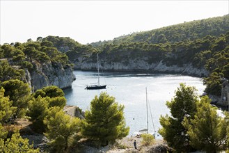 Calanque de Port Miou, Parc National des Calanques, Cassis, Bouches-du-Rhone, Provence-Alpes-Côte