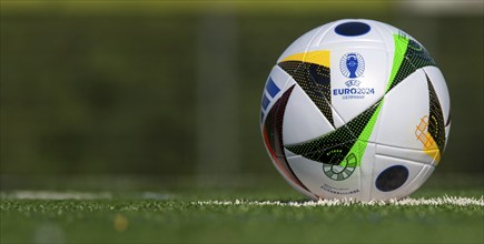 Symbolic image UEFA-EURO 2024: Close-up of the official match ball for the 2024 European Football