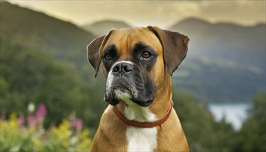 Pets, Dog, German Boxer, AI-generated, AI generated