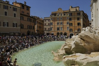 Palazzo Poli, also Palazzo Conti, Trevi Fountain, Fontana di Trevi, Rome, Italy, Europe