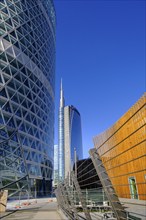 Torre Unicredit, Nido verticale and IBM, high-rise buildings, skyscrapers, Piazza Gae Aulenti,