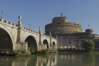 Engelsburg, Castel Sant'Angelo oder Mausoleo di Adriano, Rom, Italien / Mausoleum des Hadrian,