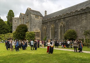 Graduation event, Schumacher College, Dartington Hall estate, Totnes, Devon, England, UK