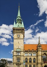 Town Hall, old building built by the city architect Ludwig Winter in the neo-Gothic style,