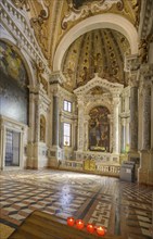 Side altar in the Basilica dei Santi Giovanni e Paolo, Venice, Metropolitan City of Venice, Italy,