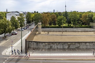 Berlin Wall Memorial, sight and reminder of the division by the Berlin Wall and of the fatalities