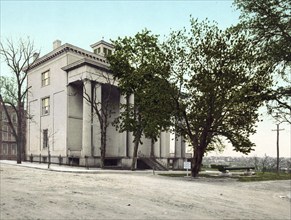 The Jefferson Davis mansion, Richmond, Virginia, United States of America, USA, digitally restored