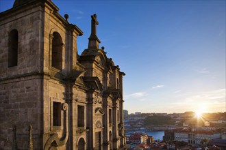 Beautiful and colorful Porto Streets near Rio Douro