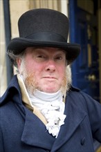 Georgian gentleman, Jane Austen centre, Bath, Somerset, England, UK