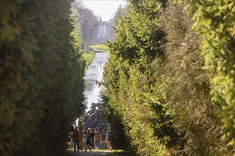 Canal between the Jagdschloss and the Fasanenschlösschen, Moritzburg, Saxony, Germany, Europe