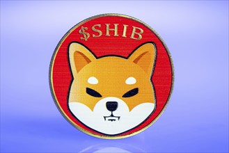 Shiba Inu, SHIBA, cryptocurrency, symbol coin, optical placeholder for the digital currency,