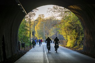 The Nordbahntrasse, a cycle path, footpath, on a former 22 KM long railway line, along the