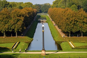 Historic baroque gardens in Kleve, from the 17th century, amphitheatre on the Springenberg,