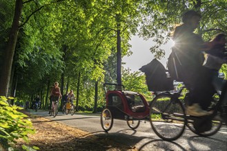 Promenade cycle path, tree-lined, car-free, approximately 4.5 km long ring road around the city