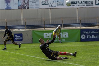 Fistball: TSV Pfungstadt against DSG UKJ Froschberg (IFA 2024 Fistball World Tour Finals Mannheim,