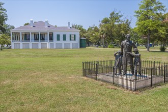 Jefferson Davis and Sons statue at Beauvoir Plantation, post-war home of President Jefferson Davis