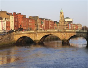 Mellows Bridge crossing River Liffey, city of Dublin, Ireland, Irish Republic built 1760s, Europe