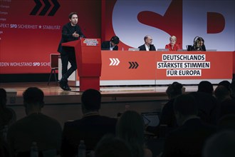 Kevin Kuehnert, Secretary General of the SPD, recorded at the European Delegates' Conference of the