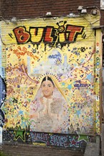 Bullit record store street art graffiti, Eindhoven city centre, North Brabant province, Netherlands