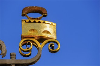 Iron, house sign, nose sign, house sign, Constance, Baden-Württemberg, Germany, Europe