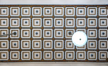 Ceiling of Paradesi Synagogue, Matancherry, Jew Town, Cochin, Kerala, India, Asia