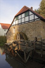 Oil mill at Brake Castle, Lemgo, North Rhine-Westphalia, Germany, Europe