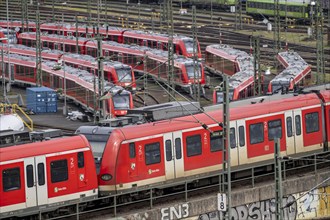 DB Regio stabling facility in Cologne Deutzerfeld, where suburban trains and regional trains wait