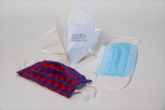 Everyday fabric mask, FFP2 protective mask and surgical face mask, face mask, with CE marking