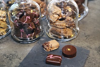 Variation of homemade chocolates